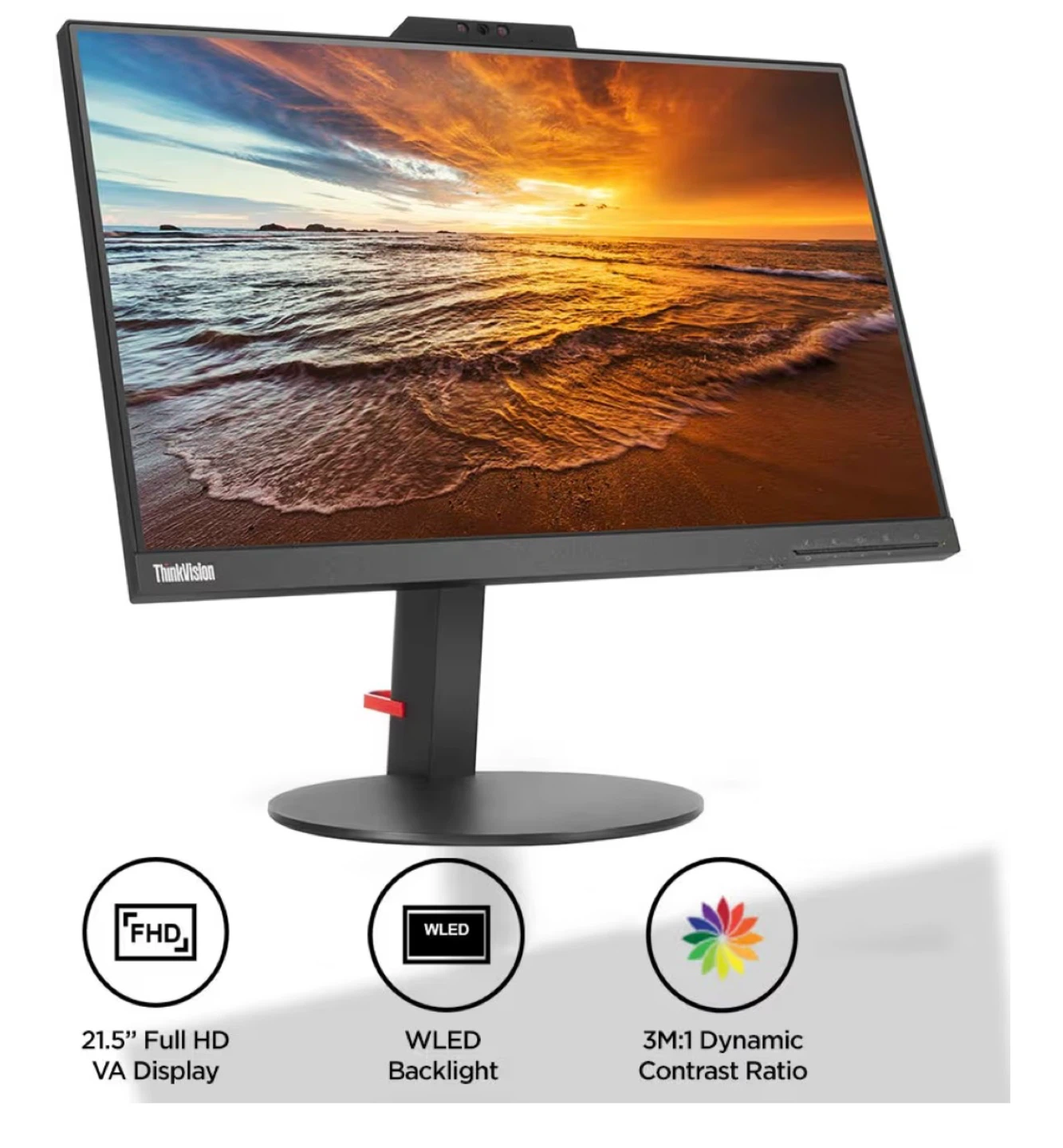 Lenovo ThinkVision T22v-20 21.5" FHD Monitor - photo 2