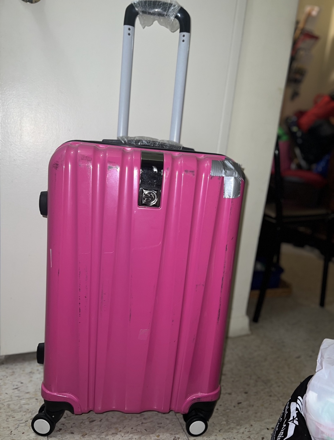 Pink Hardside Suitcase