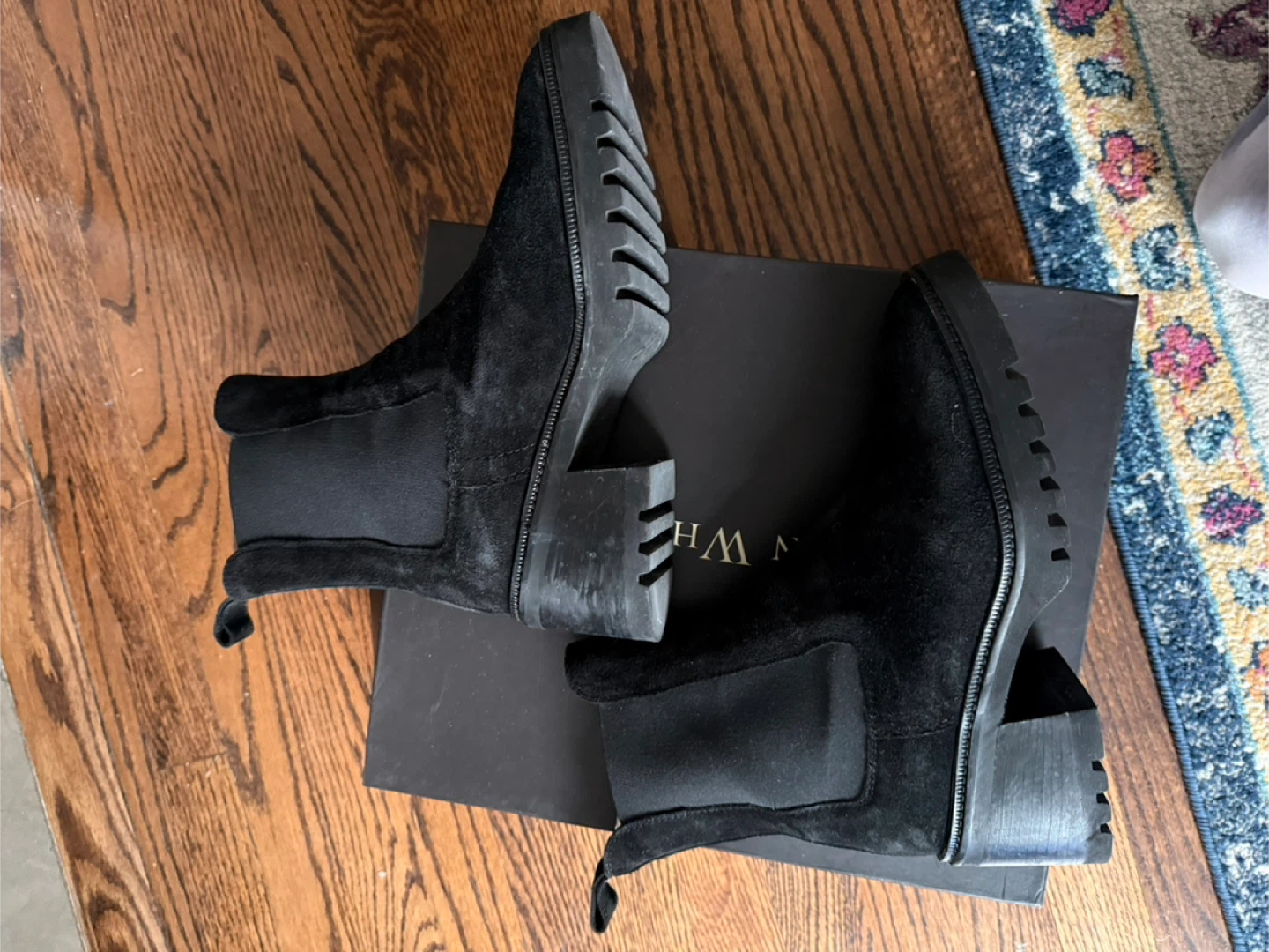 Ron White Black Suede Chelsea Boots - photo 2