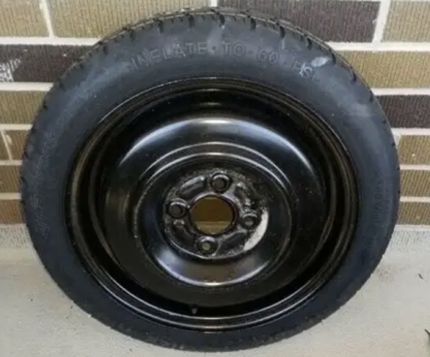 Spare Tire - Inflate to 60 PSI