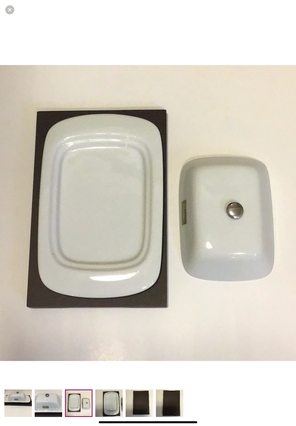 3 Piece  Butter Dish with Lid New In Box - photo 2