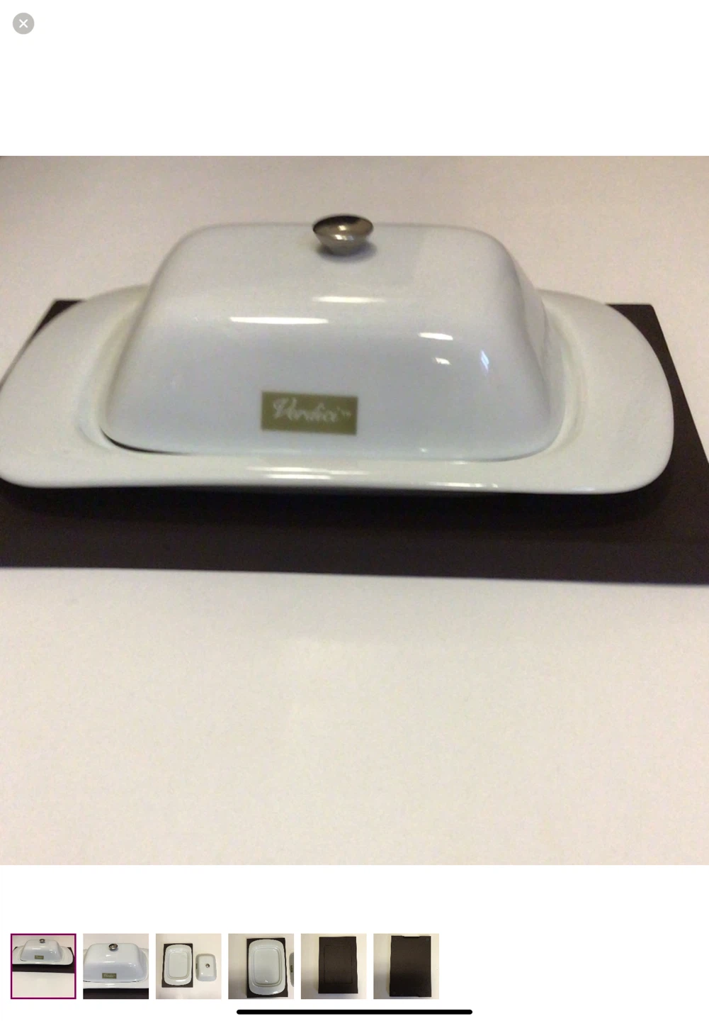3 Piece  Butter Dish with Lid New In Box