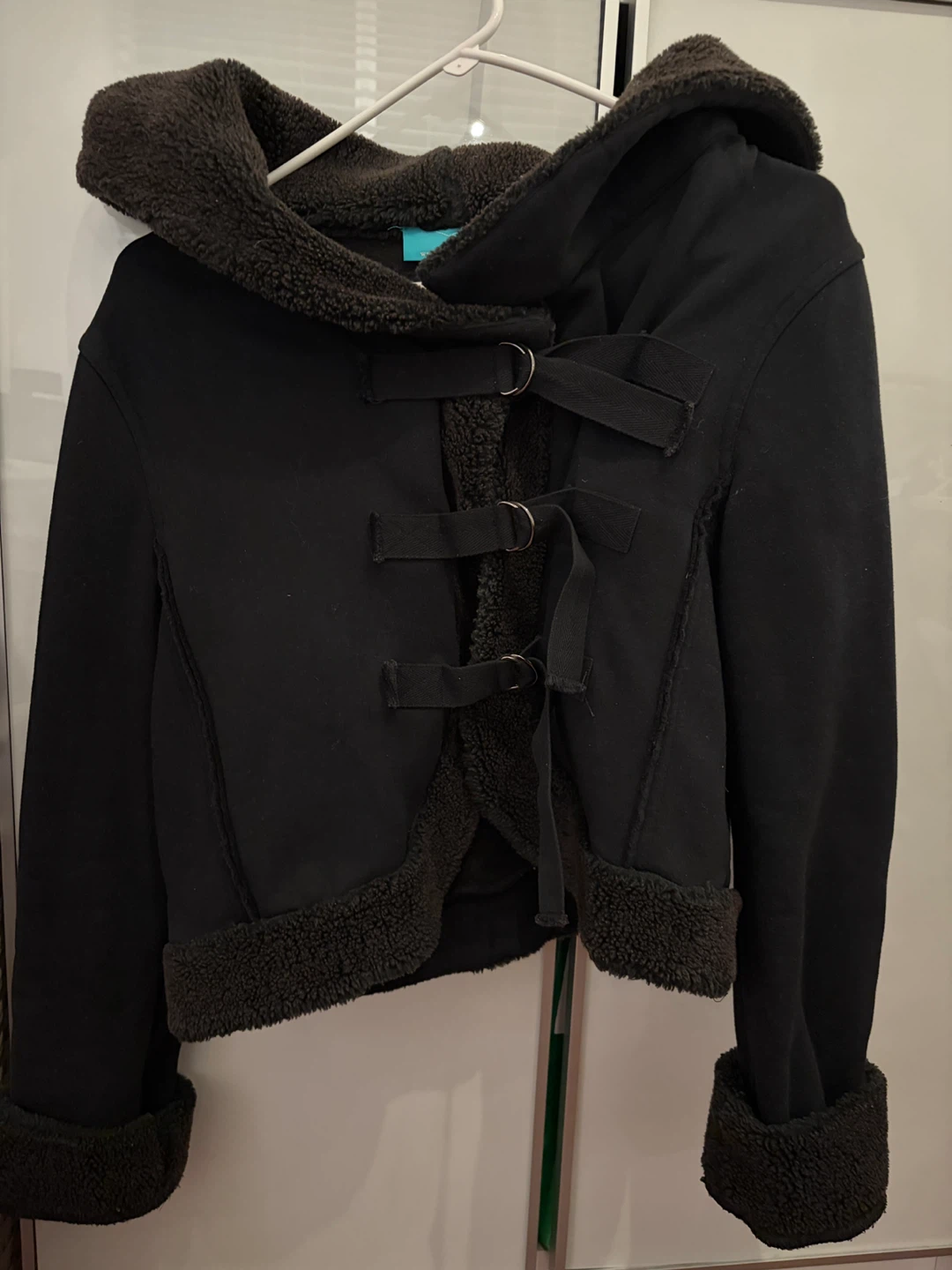 Black Hooded Jacket - Size M - photo 2