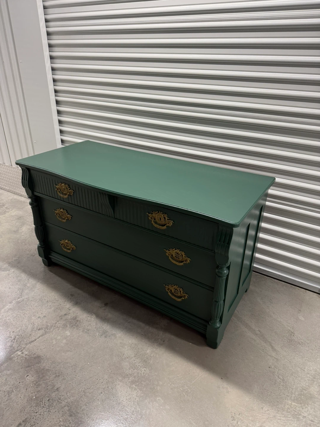 🚨Free Delivery NJ / NY Green Solid Wood Dresser - 4 Drawers - photo 5