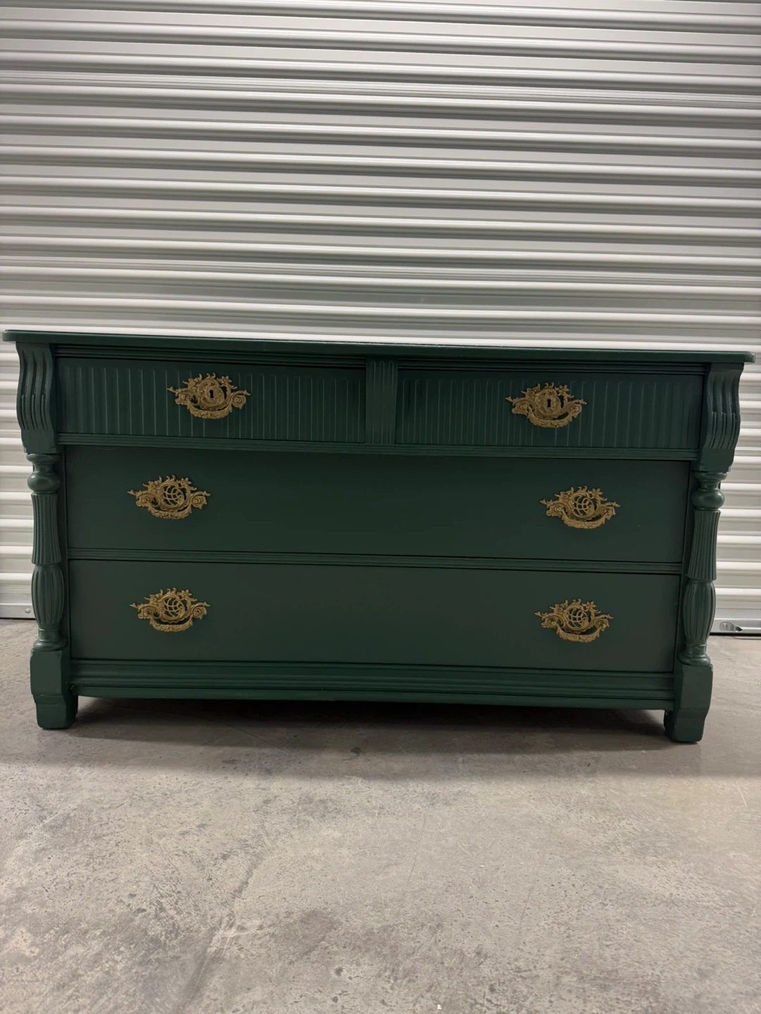 🚨Free Delivery NJ / NY Green Solid Wood Dresser - 4 Drawers