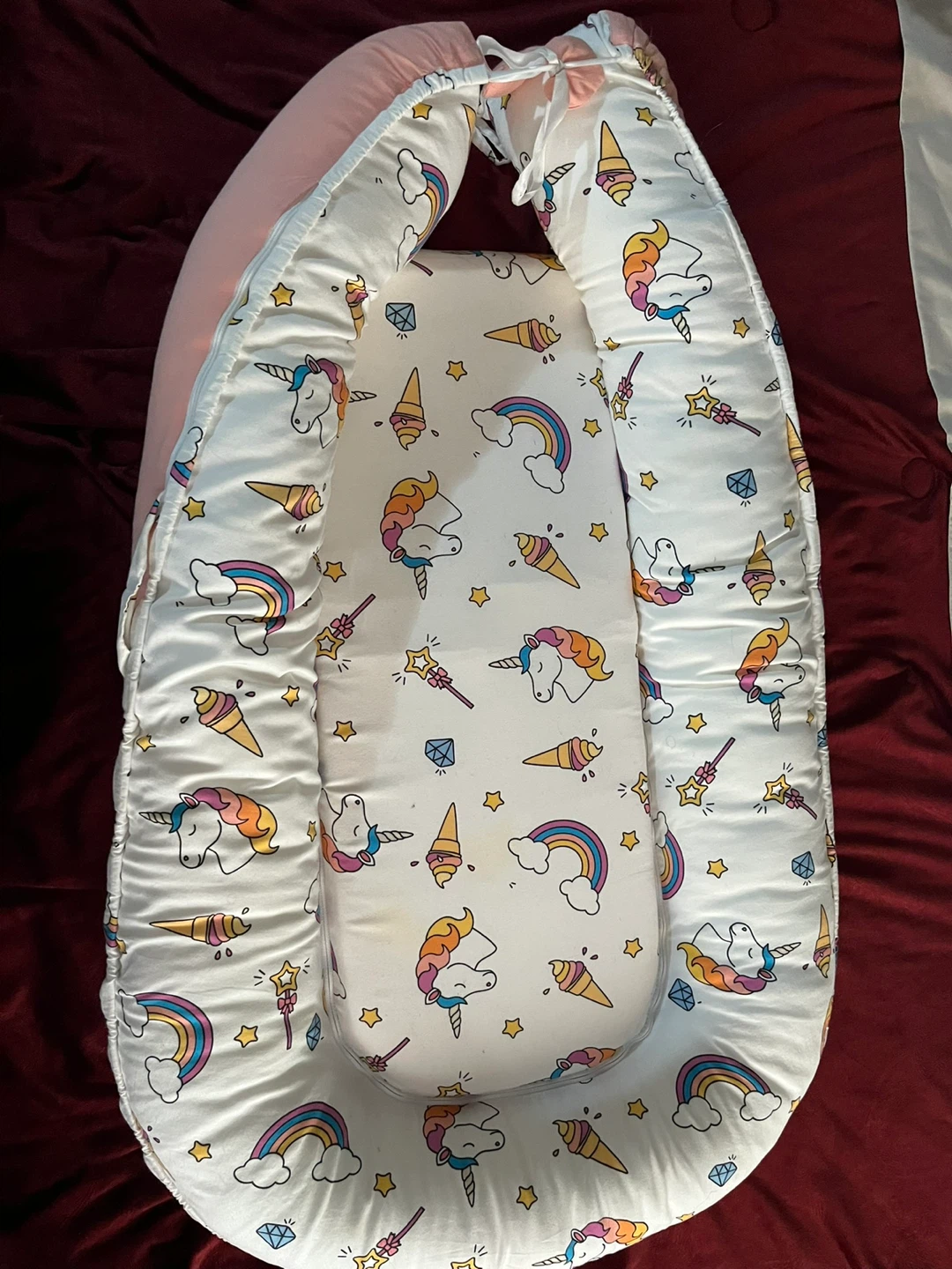 Unicorn Print Baby Nest