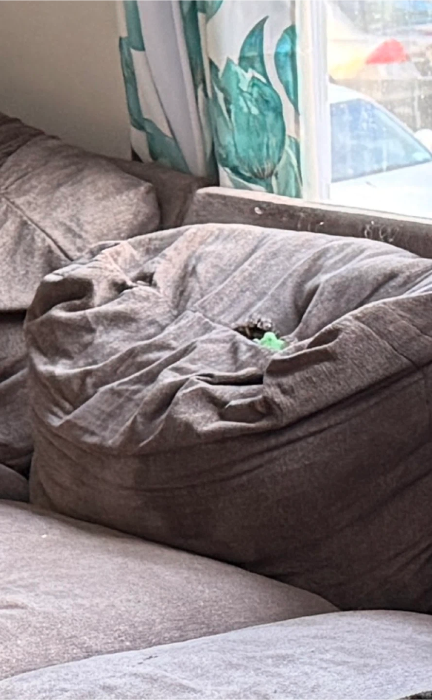 Used Brown Sofa and Armchair - photo 3