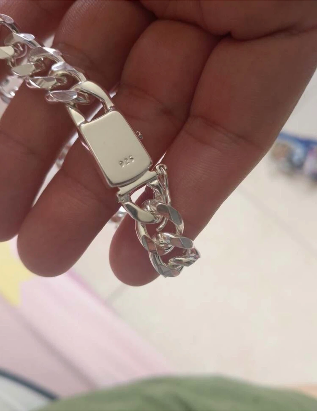 Silver Curb Chain Bracelet - photo 2