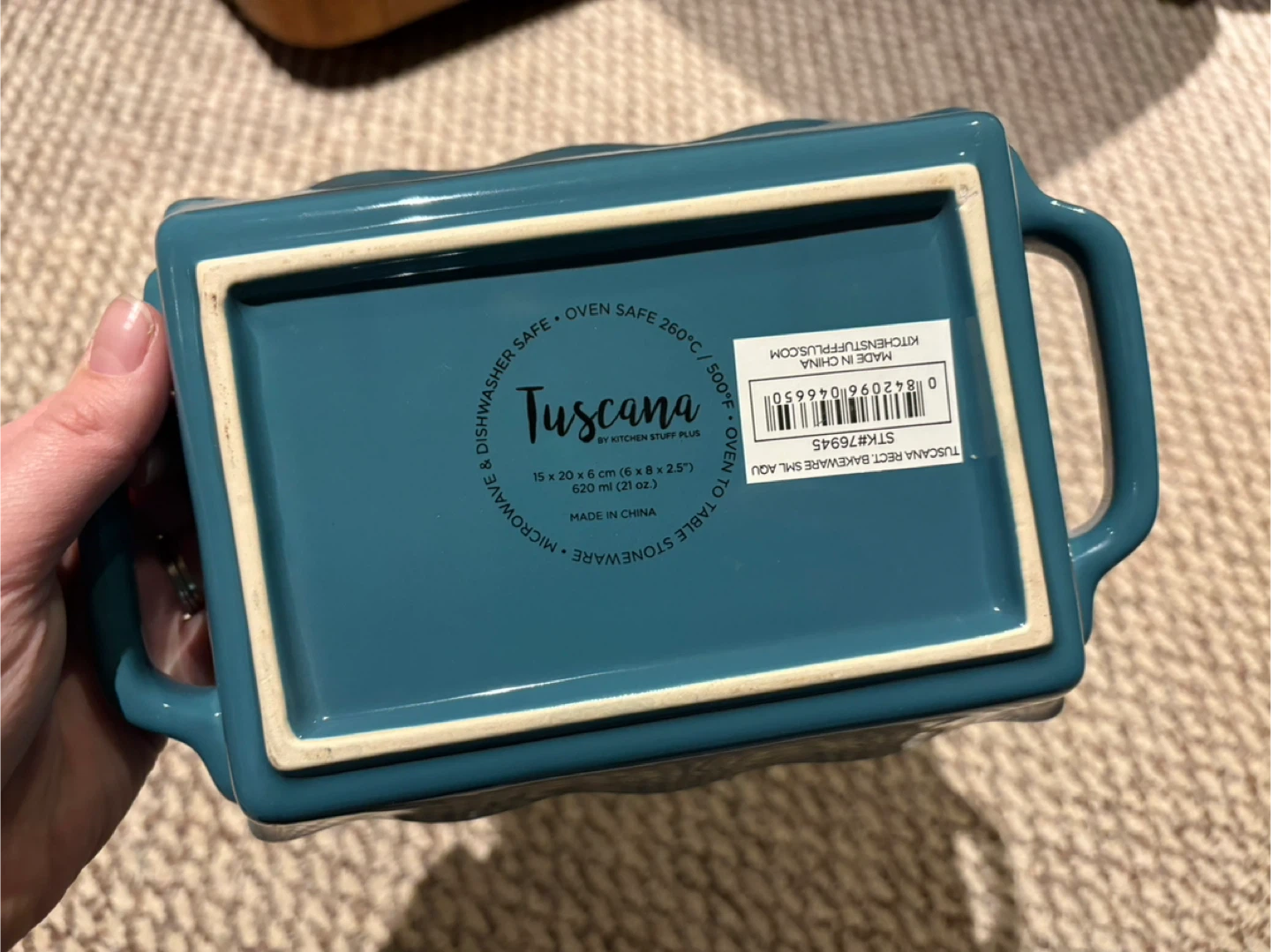 Tuscana Rectangular Teal Baking Dish - photo 3