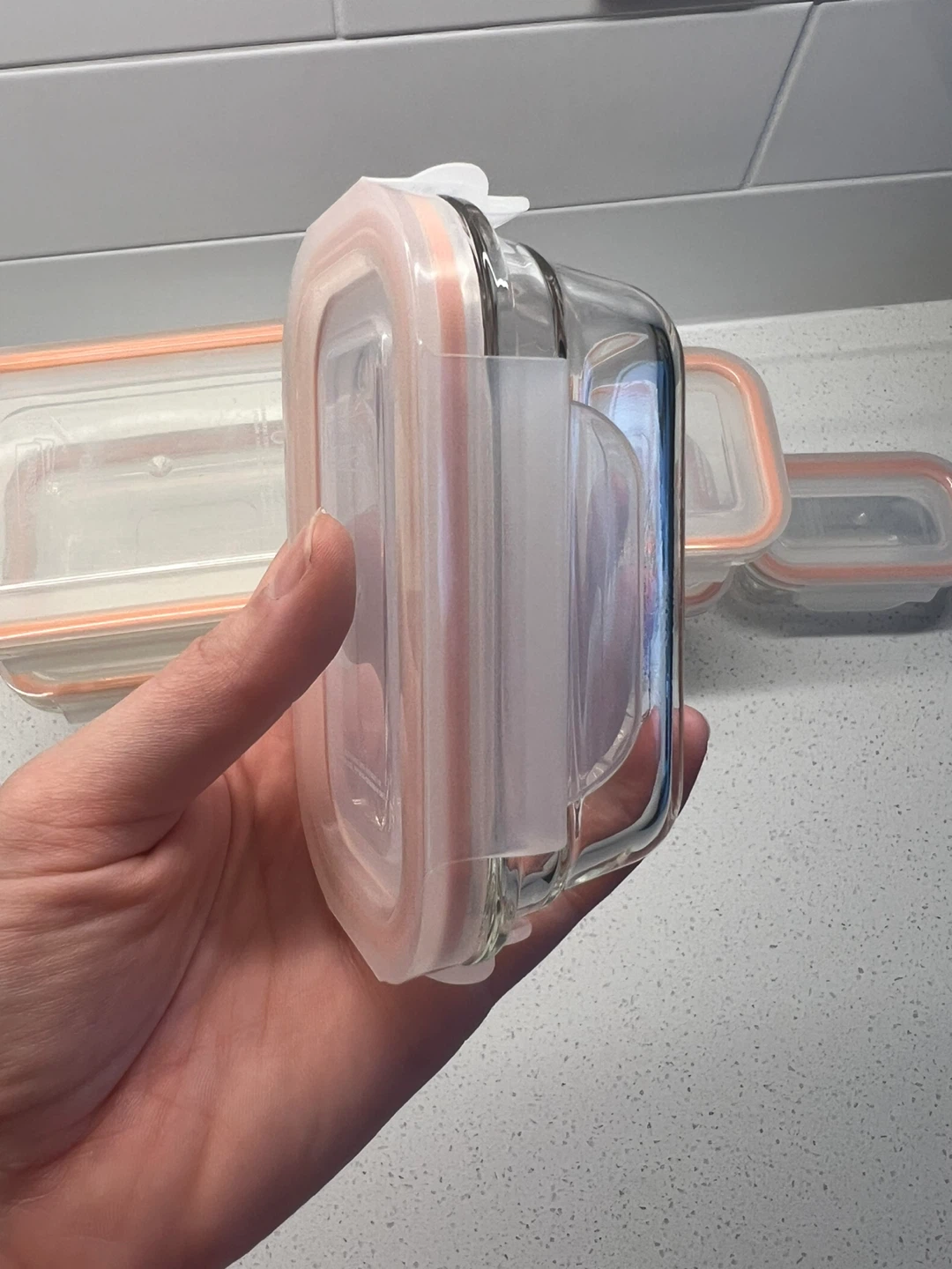 Moving sale- Set of 6 glass storage containers - photo 5