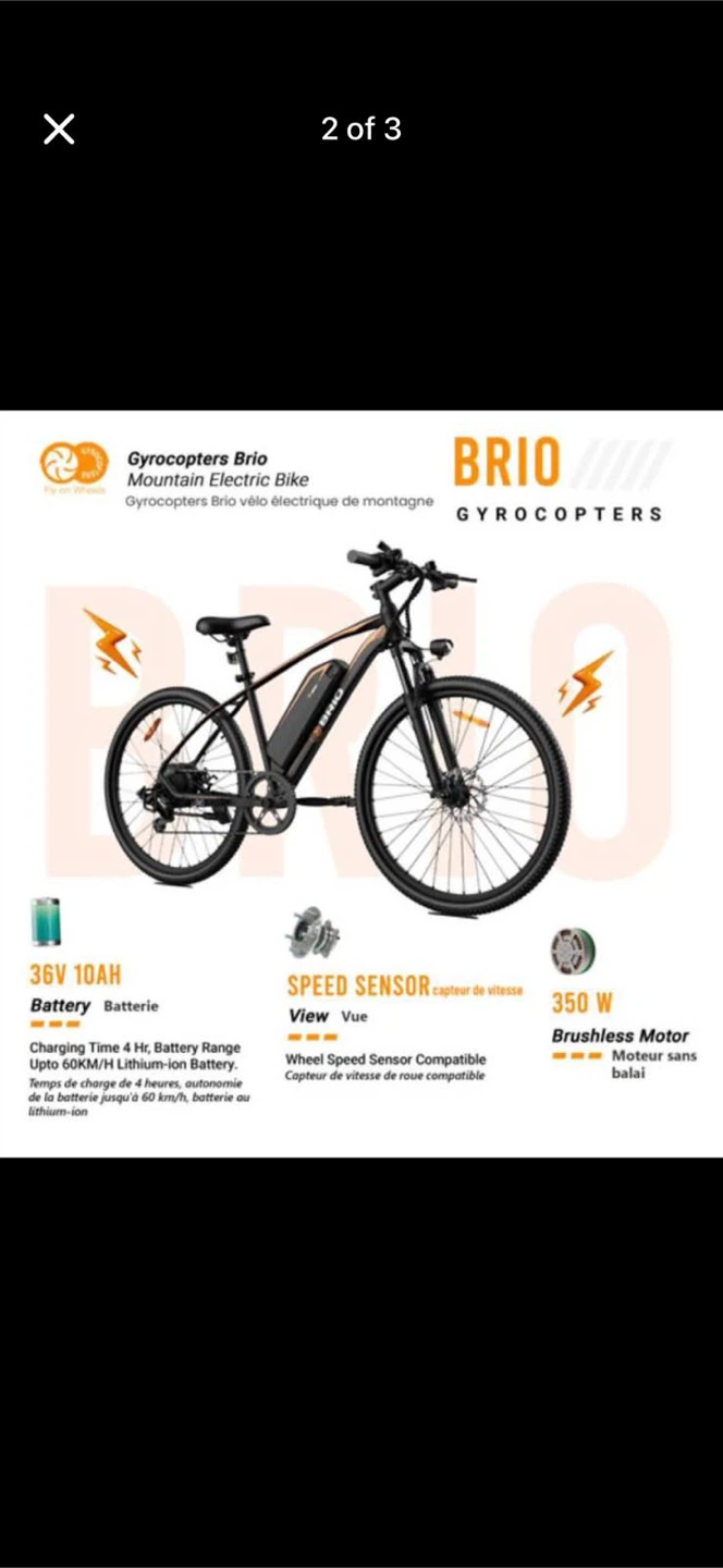 Brio Gyrocopters Mountain Electric Bike - photo 2