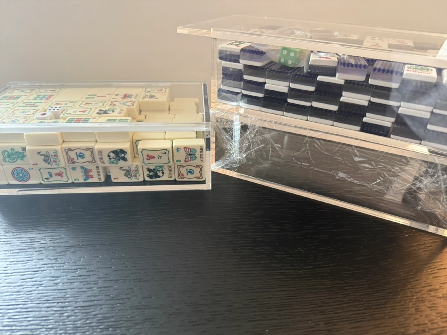 Mahjong Tile Storage Cases - Clear Acrylic - photo 2