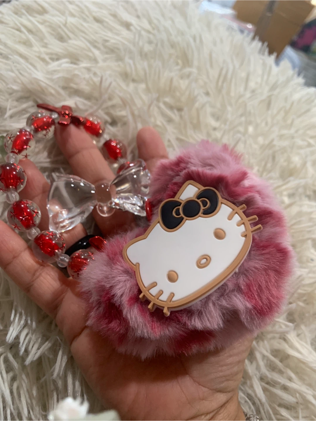 Hello Kitty Keychain & Bracelet Set