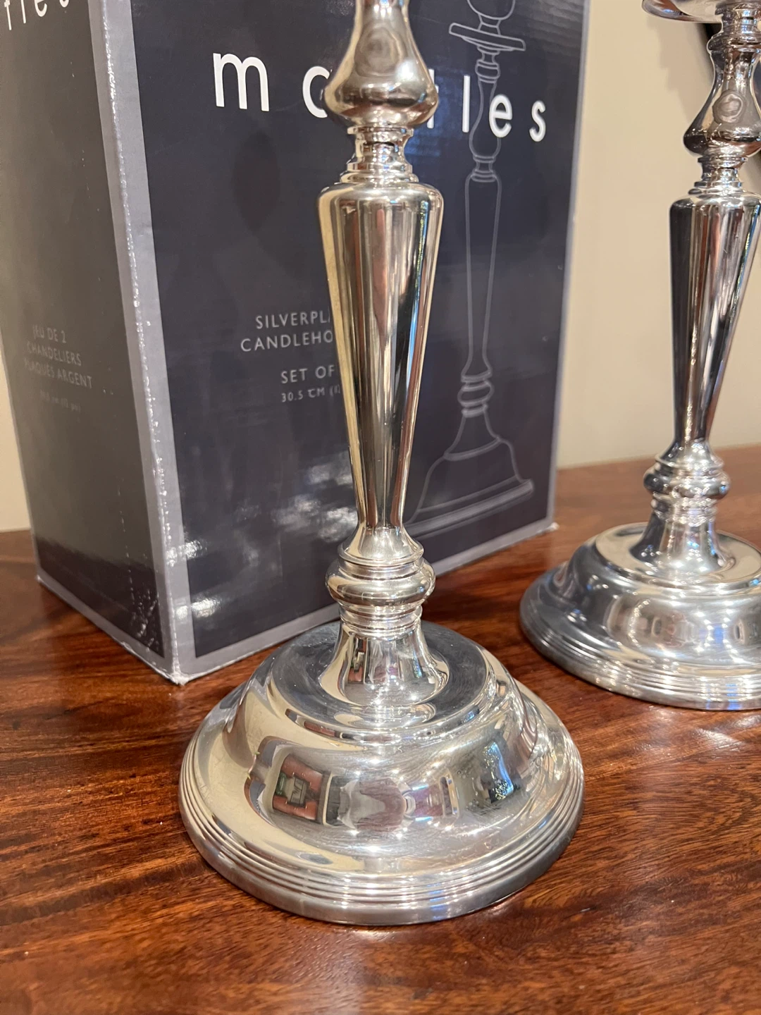 Vintage Silverplated  Candlestick Holders - photo 3