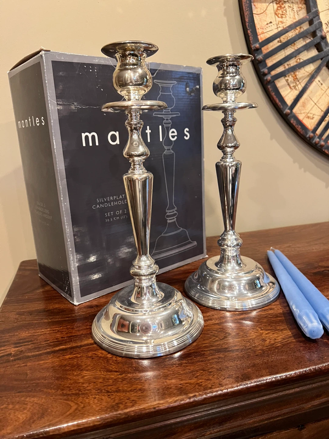 Vintage Silverplated  Candlestick Holders - photo 2