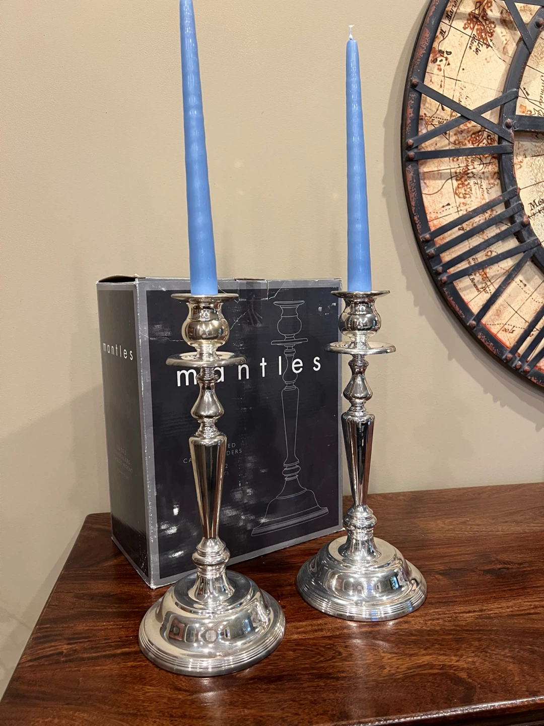 Vintage Silverplated  Candlestick Holders