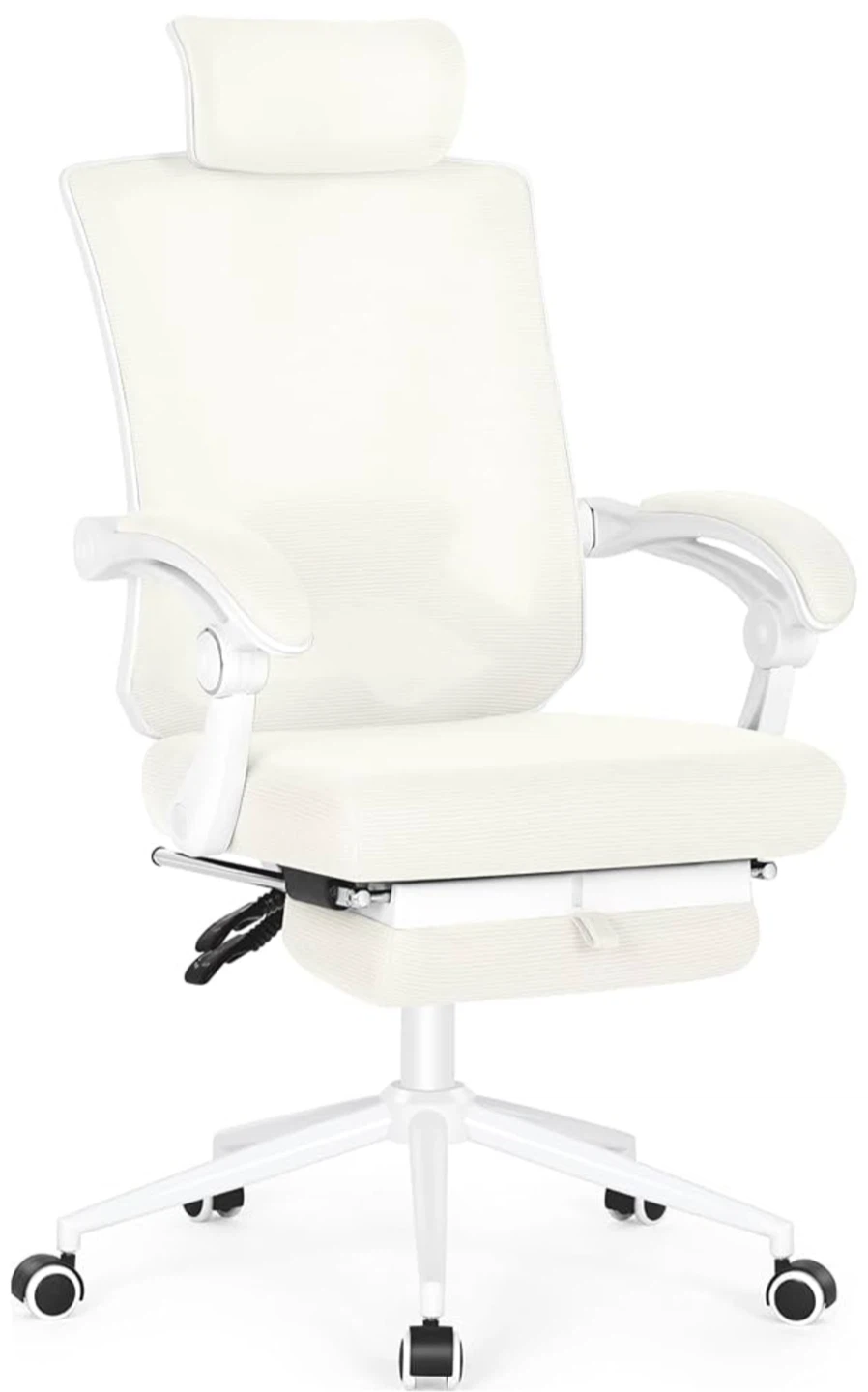 Ergonomic Office Chair with Lumbar Support - White