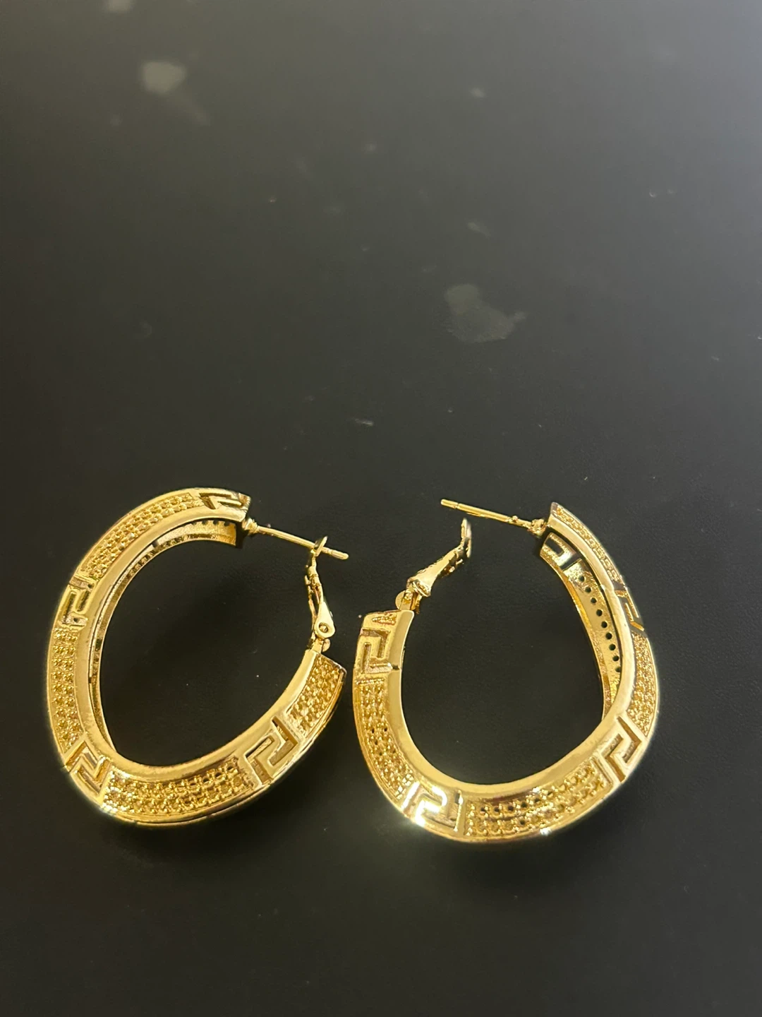 Gold Coloured Hoop Earrings - Assorted Styles