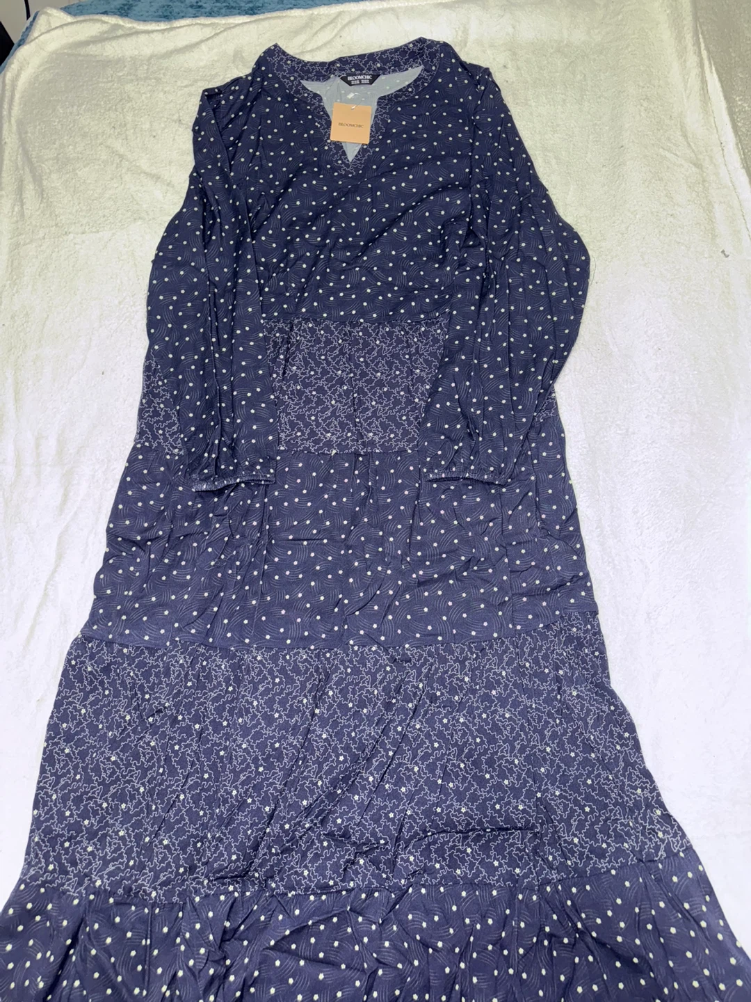 Bloomchic Dark Blue Dress - Size XXL