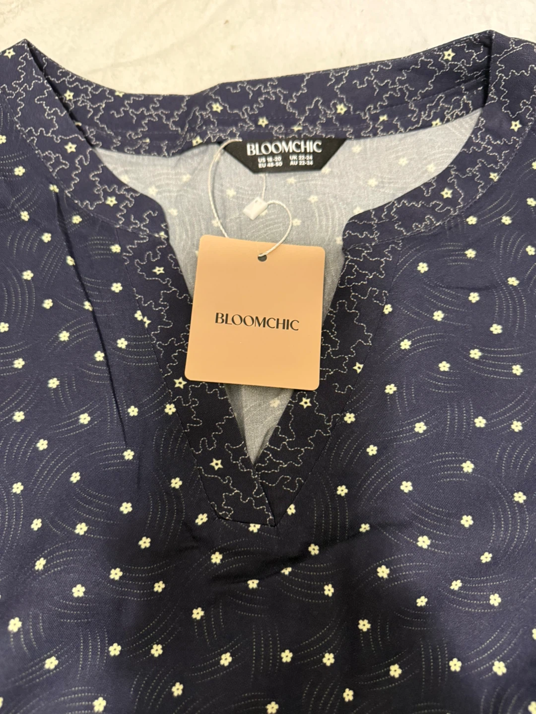 Bloomchic Dark Blue Dress - Size XXL - photo 3