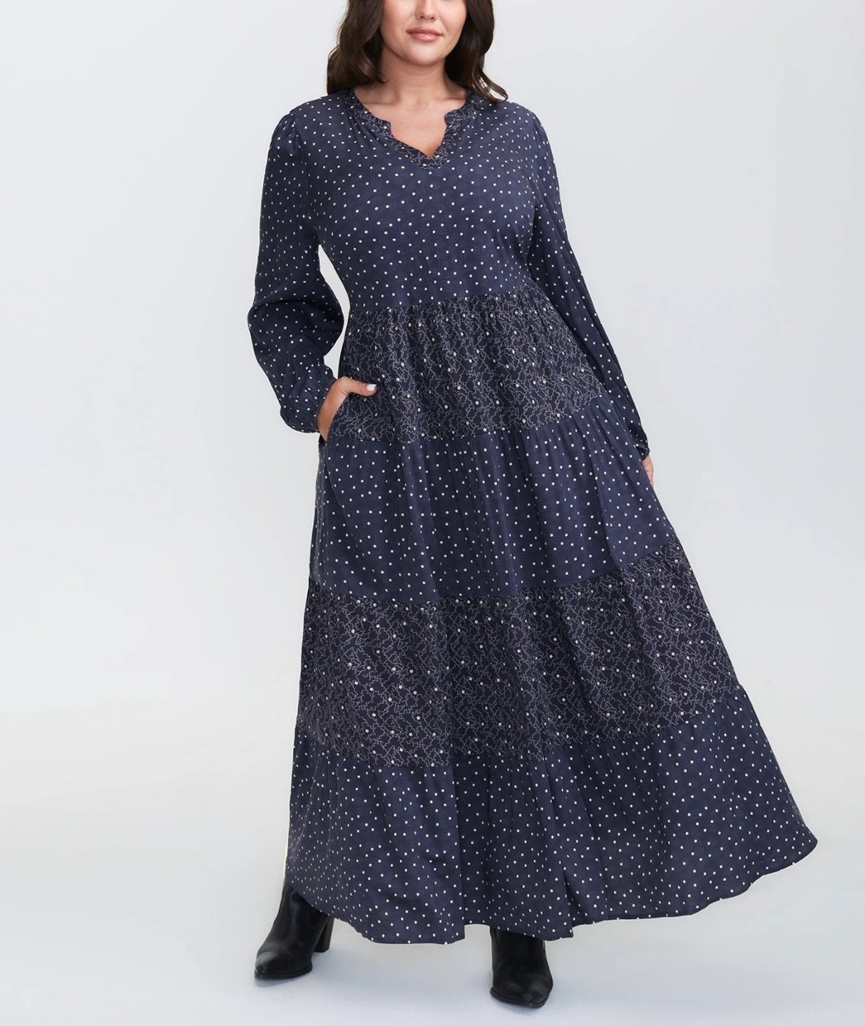 Bloomchic Dark Blue Dress - Size XXL - photo 5