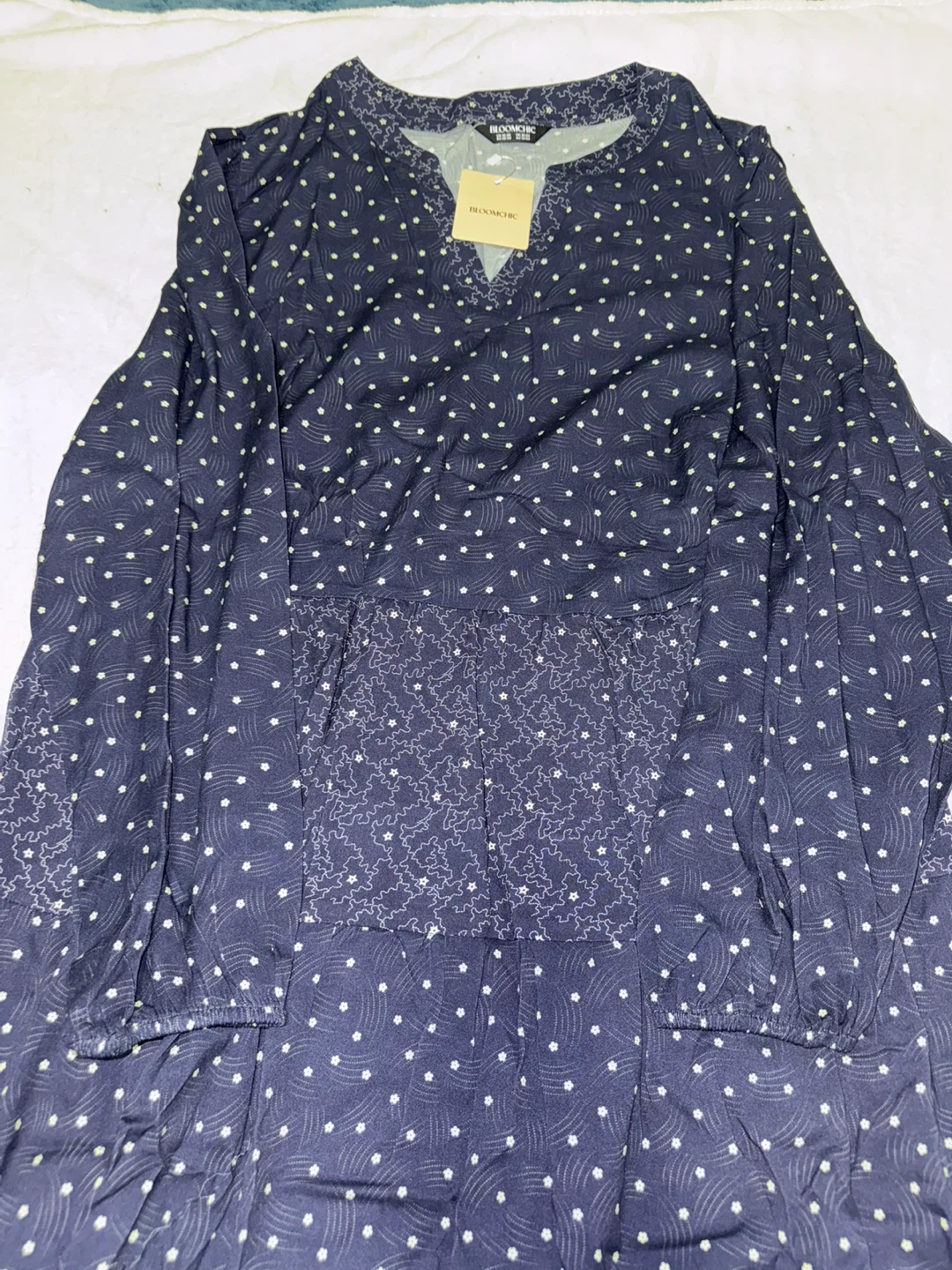 Bloomchic Dark Blue Dress - Size XXL - photo 2