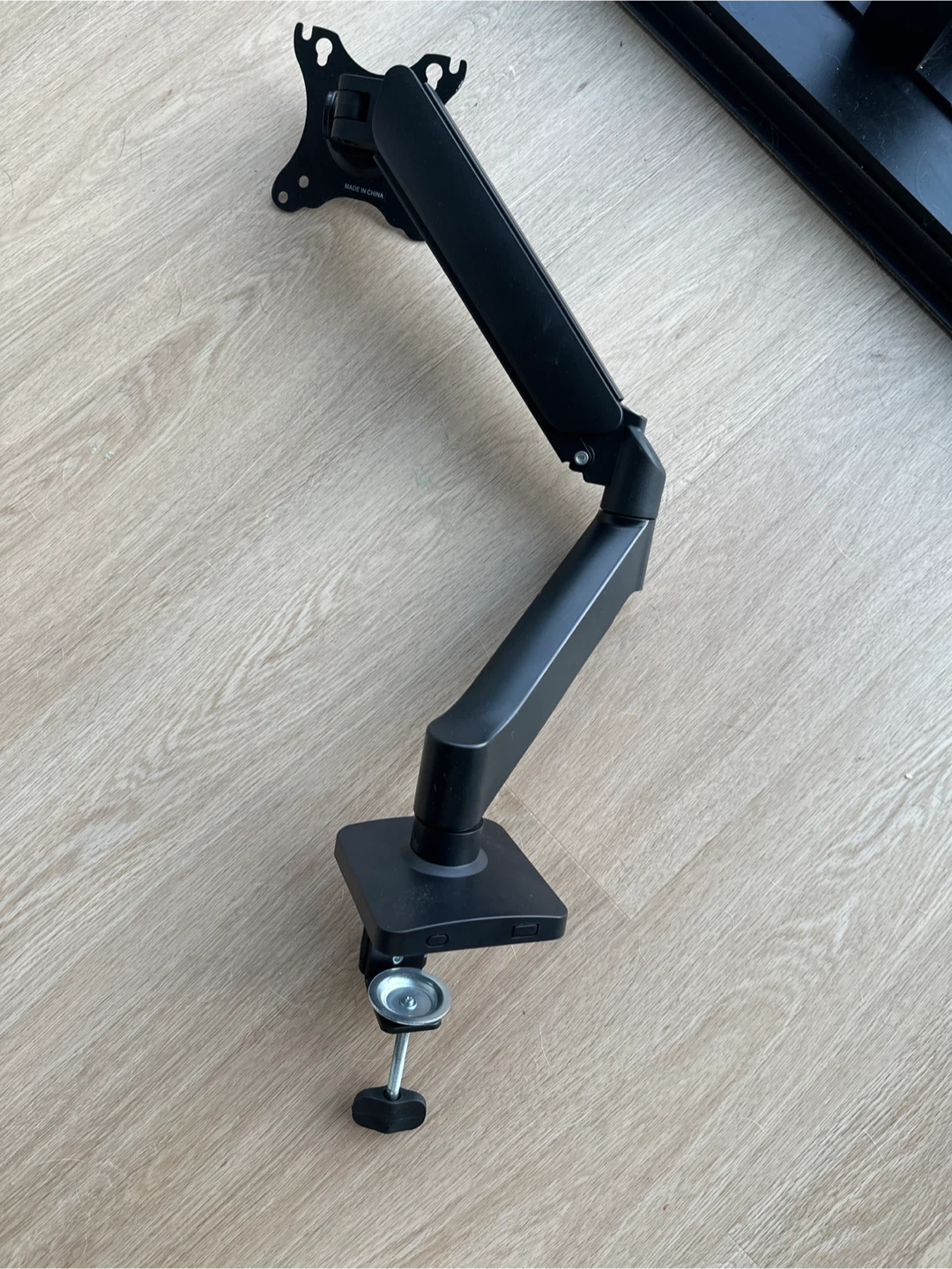 Black Monitor Arm Desk Mount