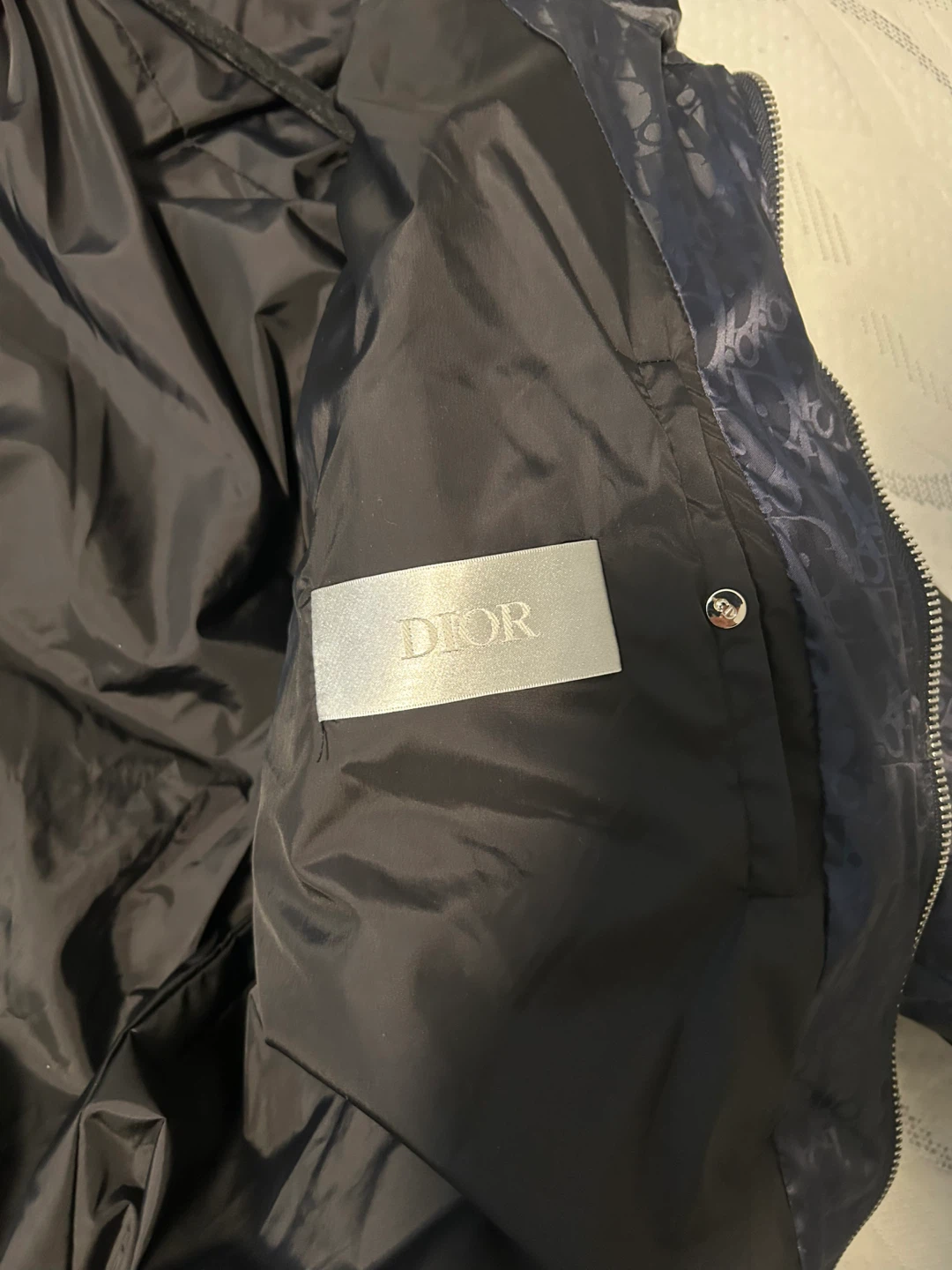 Dior puffer Jacket - Navy Blue - photo 3