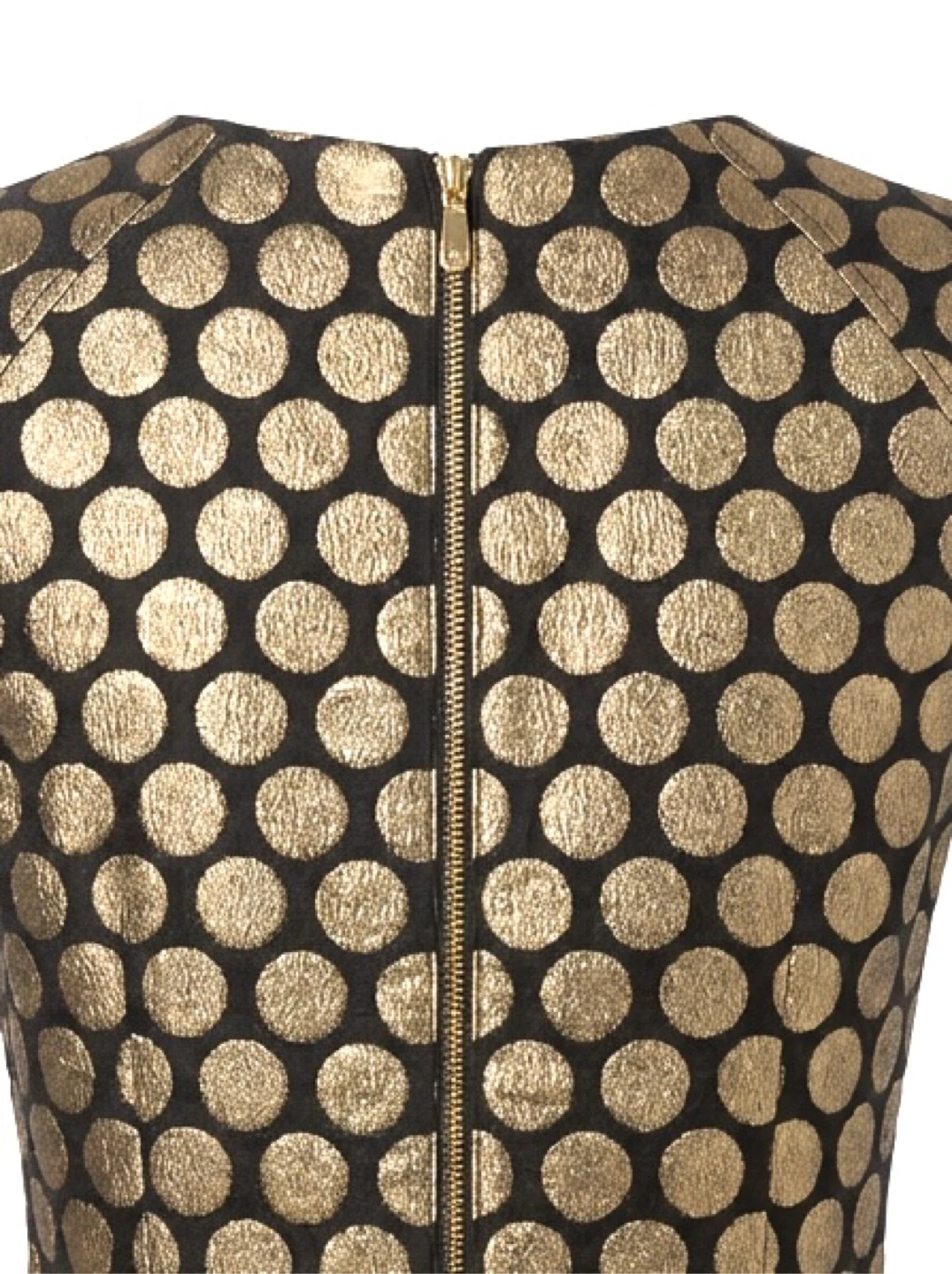Vince Camuto Black & Gold Polka Dot Dress - Size 8 - photo 3