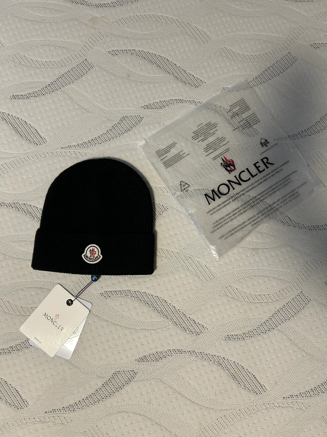 Moncler Black Knit Beanie - New with Tags