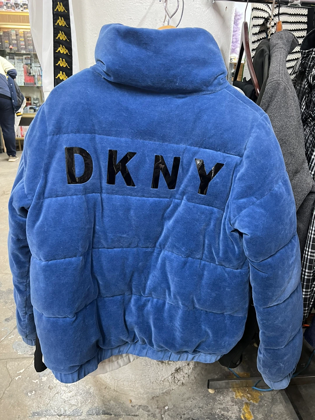 DKNY Sport Blue Puffer Jacket - Size M