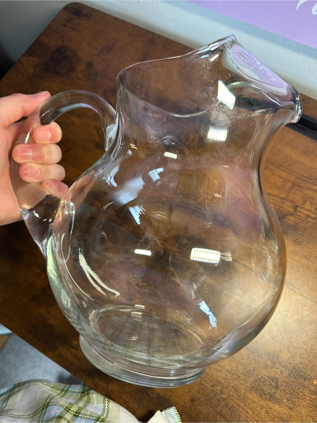 Large Glass Pitcher