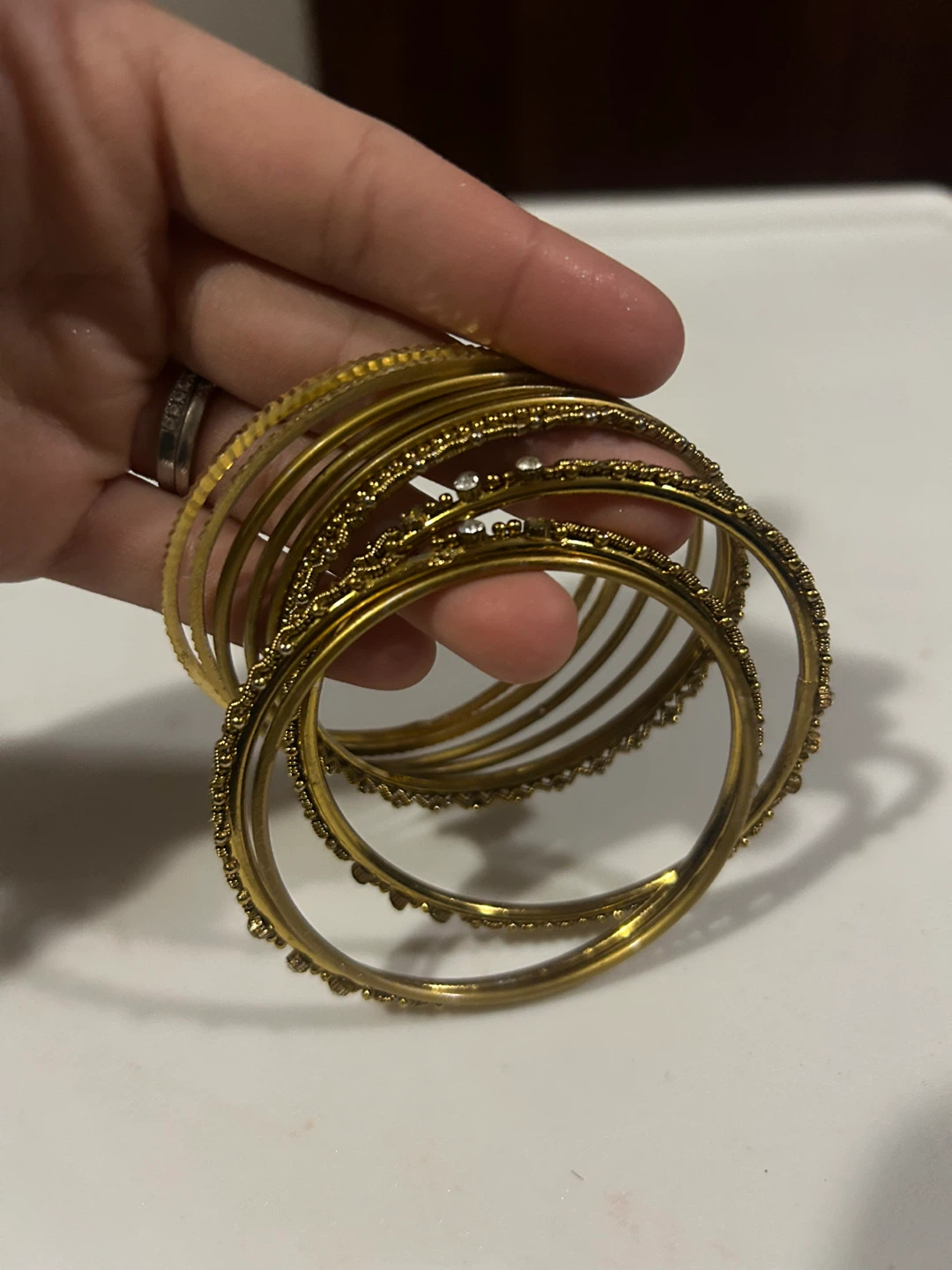 🏆 Set of Gold Bangles - photo 2