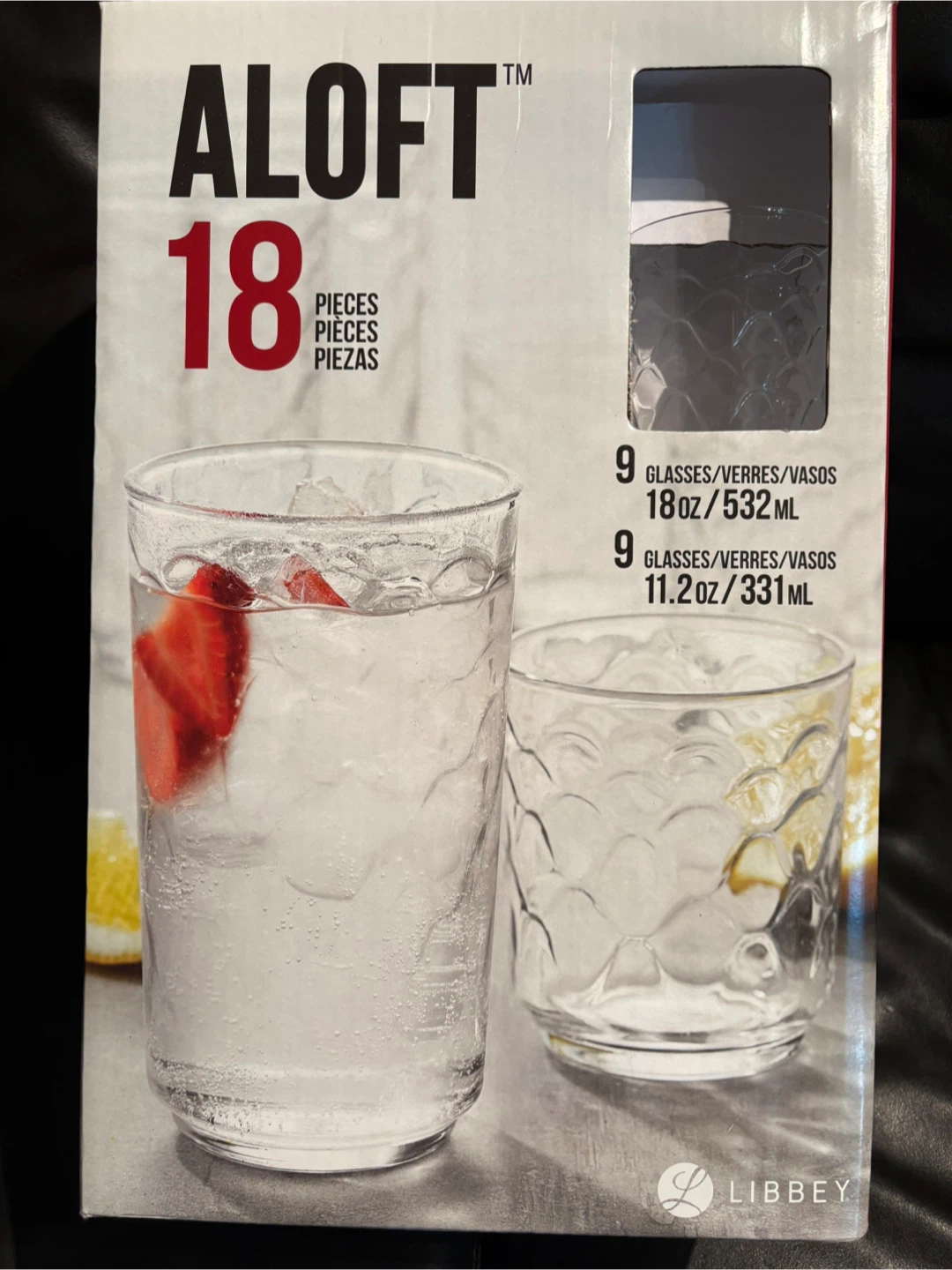 Libbey Aloft 18-Piece Glass Set