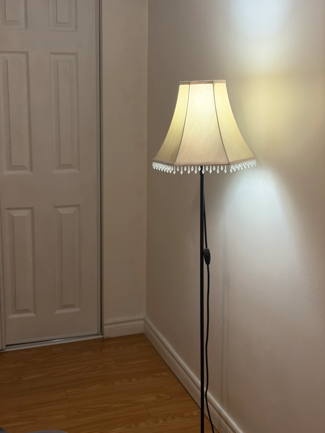 Floor Lamp with Beaded Shade - Beige - photo 2
