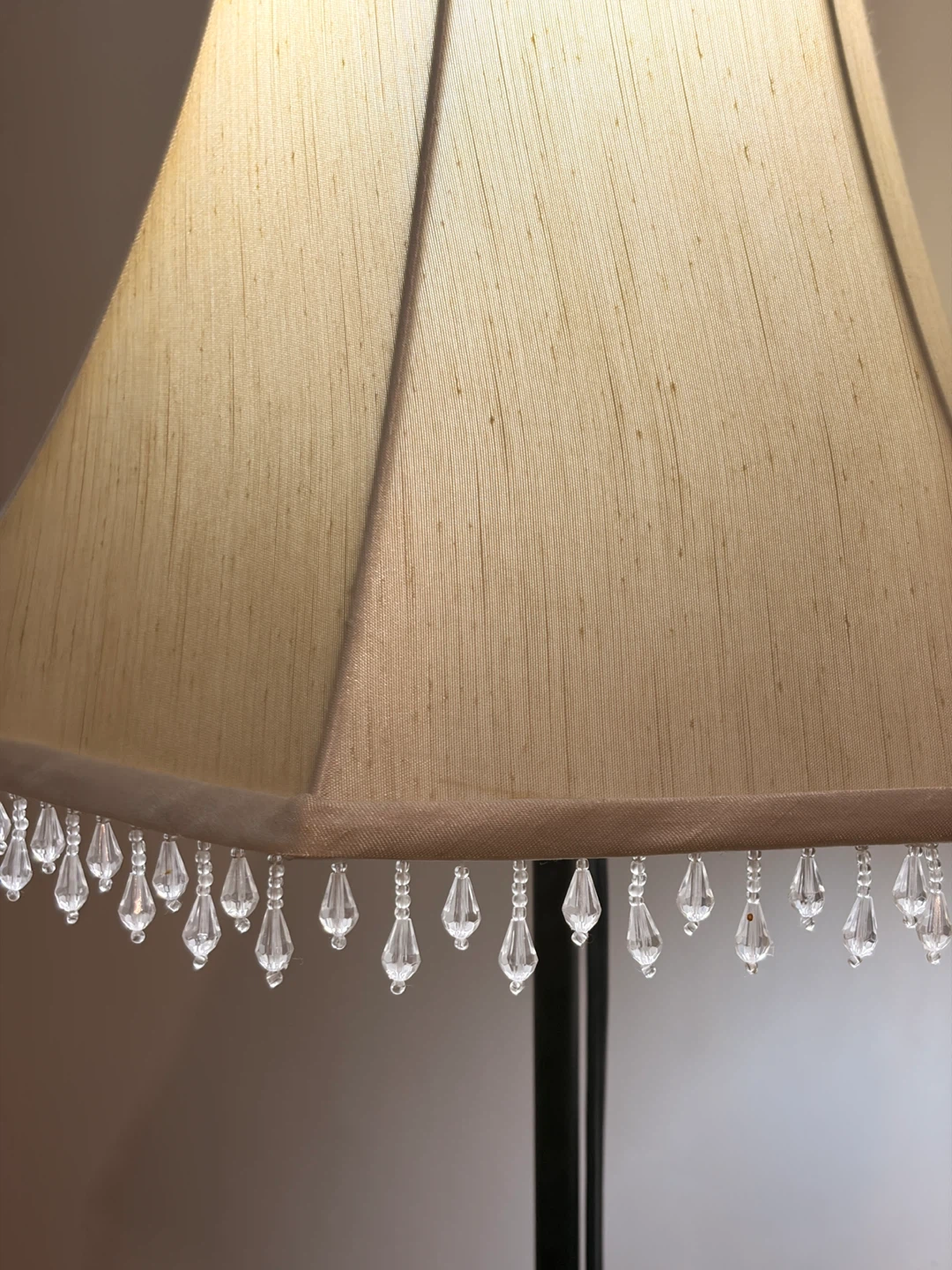 Floor Lamp with Beaded Shade - Beige - photo 3