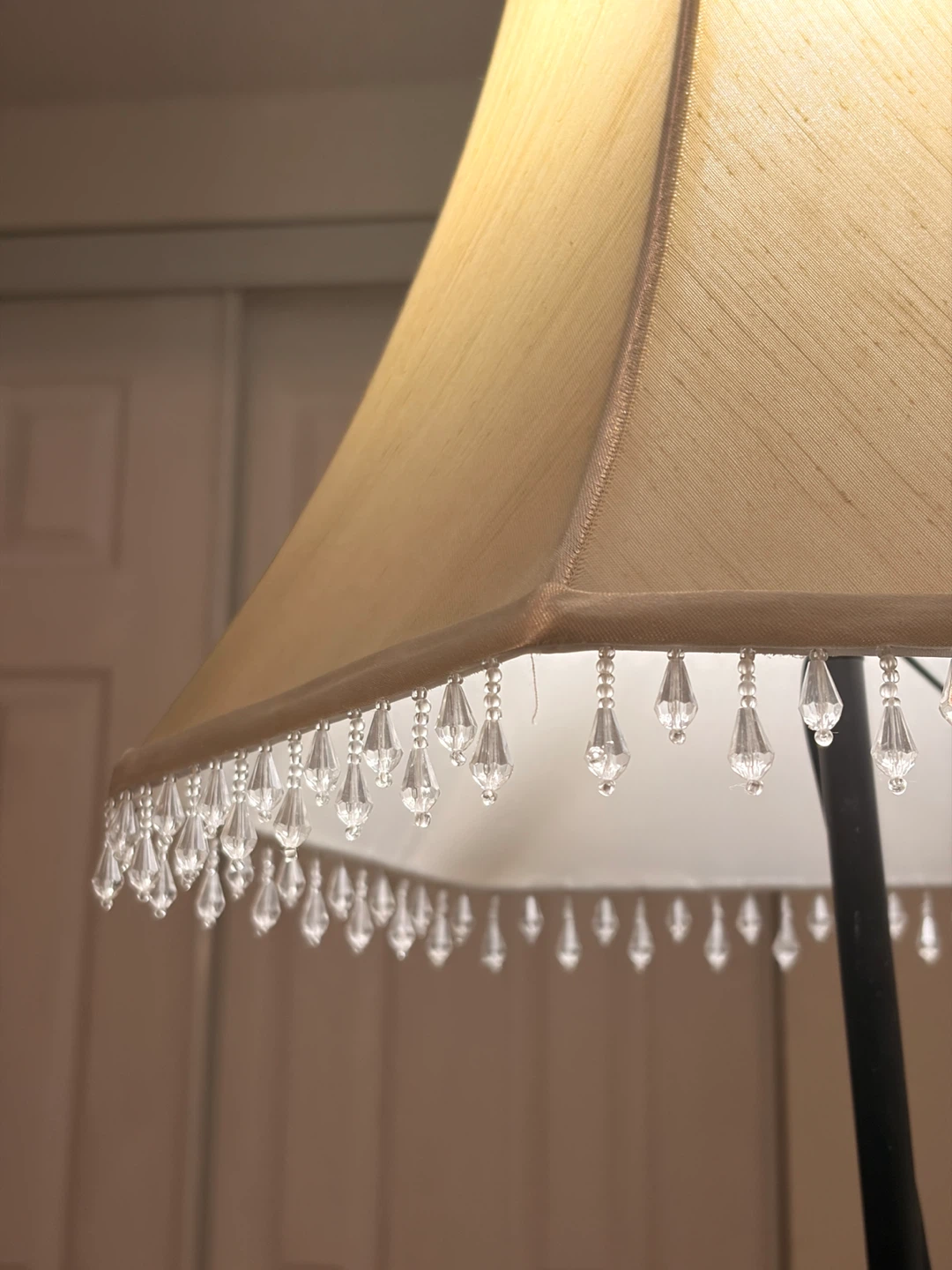 Floor Lamp with Beaded Shade - Beige - photo 5