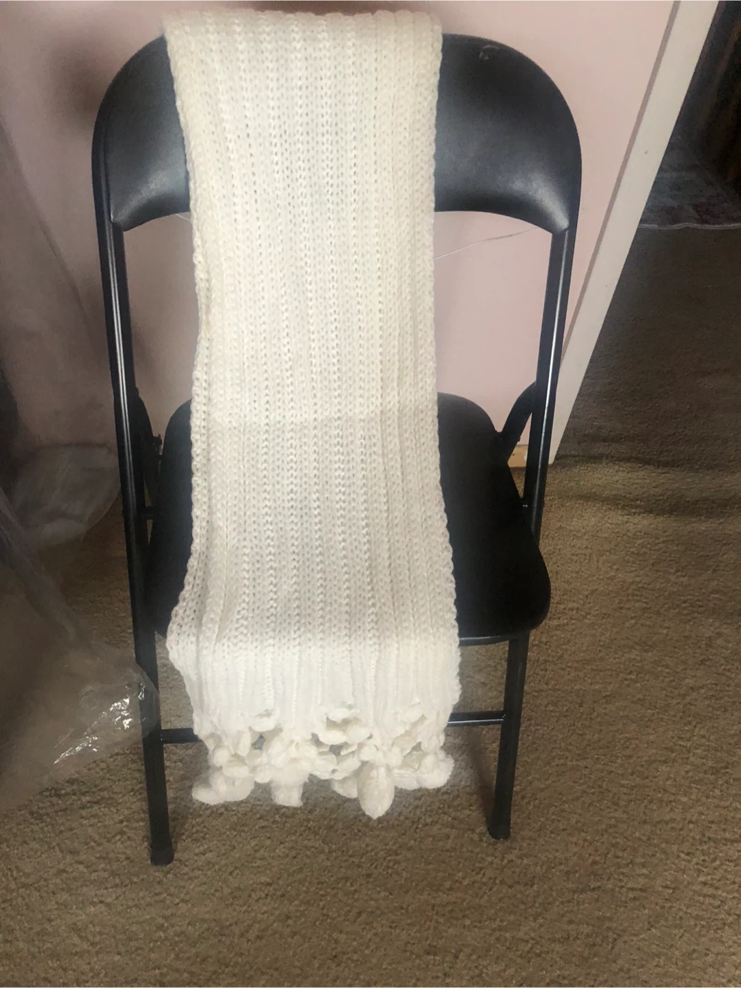 Picabo White Knit Scarf - photo 2
