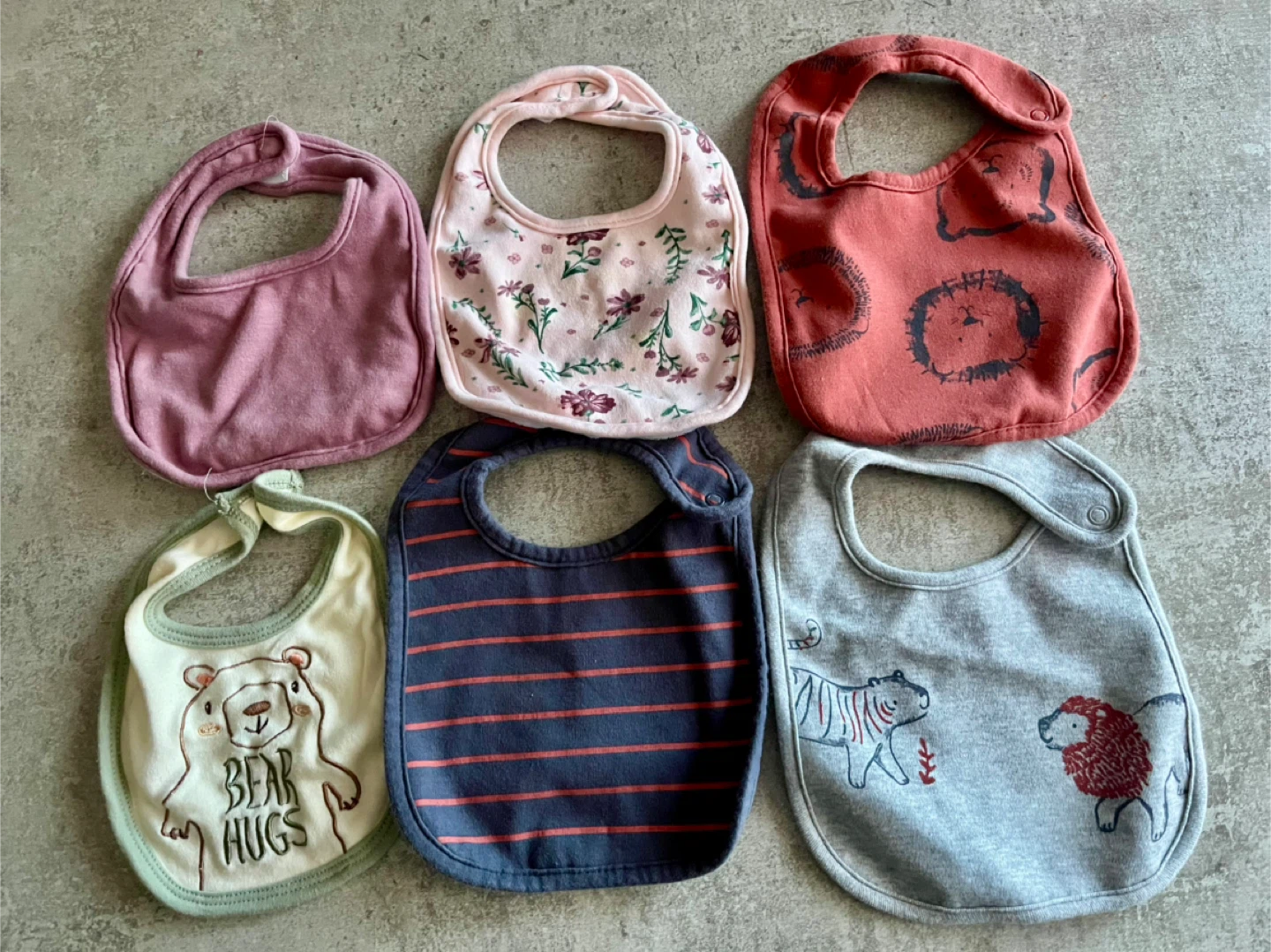 Baby Bibs - Set of 6