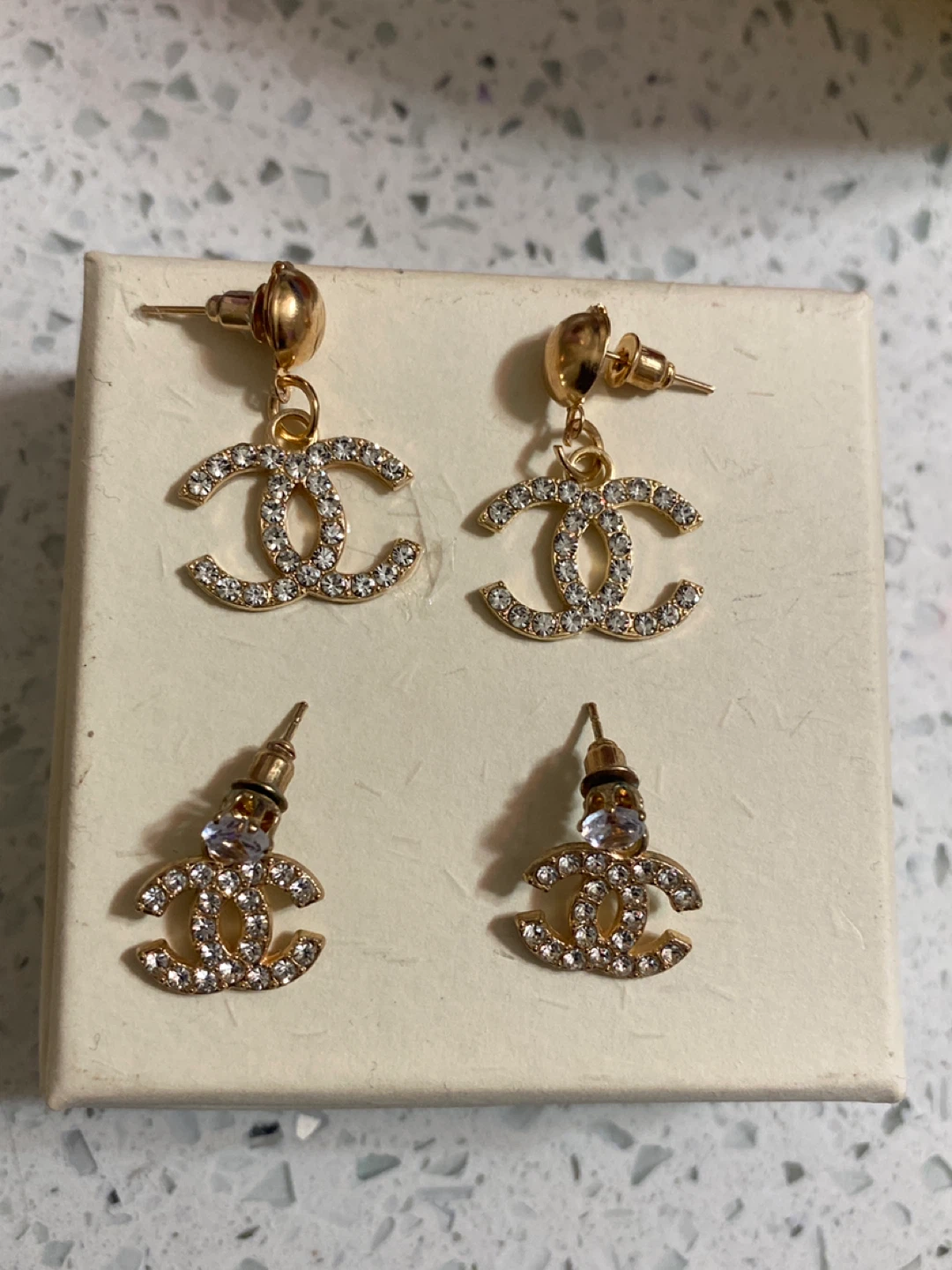 Chanel Gold Earrings - Set of 2