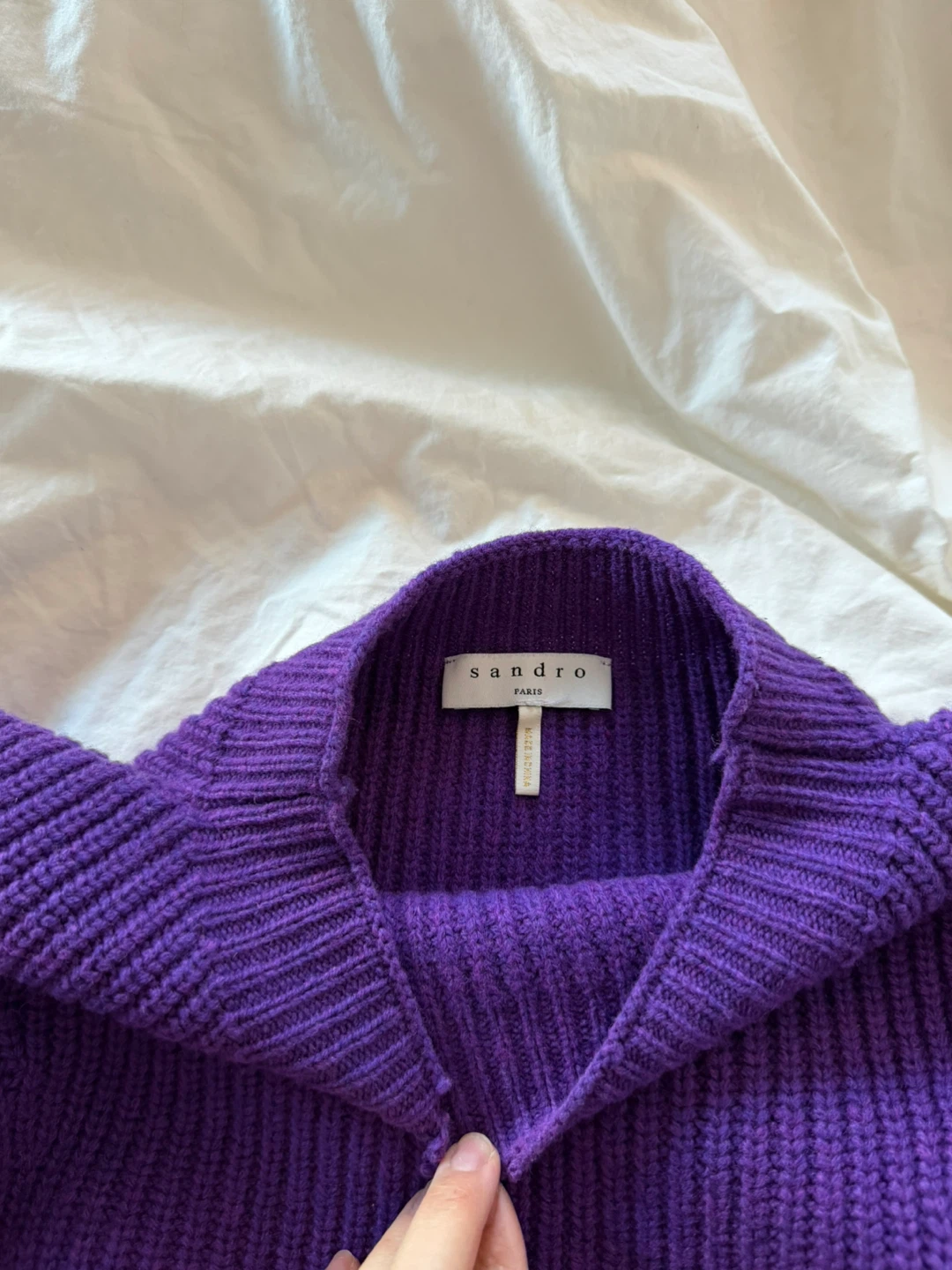 Sandro Purple Knit Sweater - photo 2