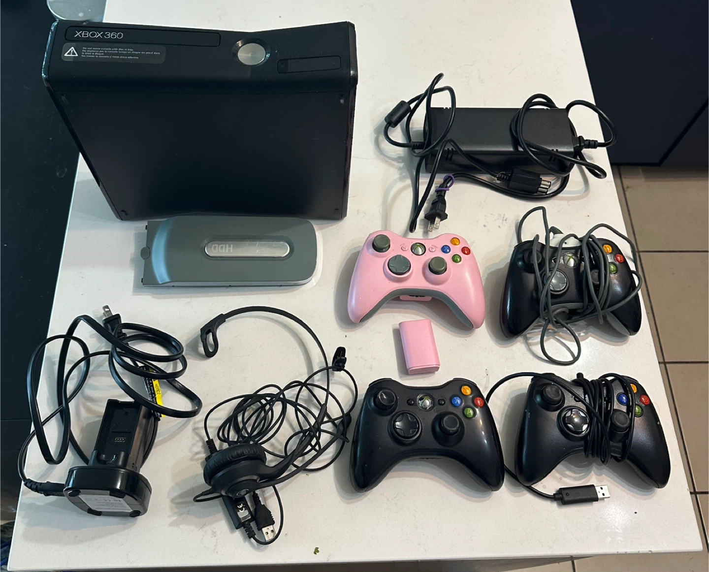 Xbox 360 Console with Controllers