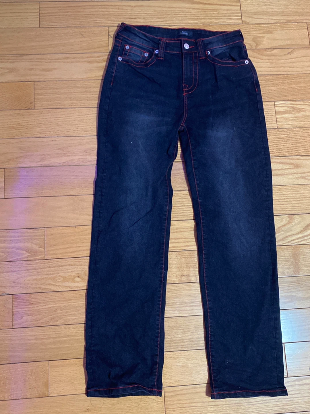 True Religion Ricky Relaxed Straight Jeans - Size 16 Youth - photo 2