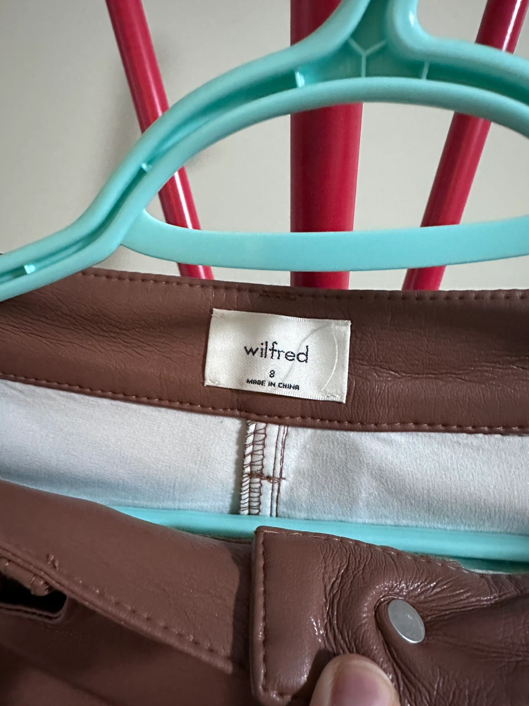 Wilfred Vegan Leather Pants Size 8 - photo 4