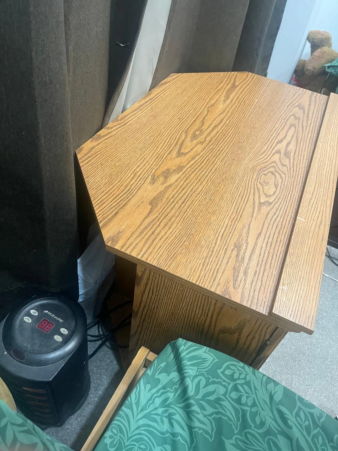 Wood Corner TV Stand - photo 3