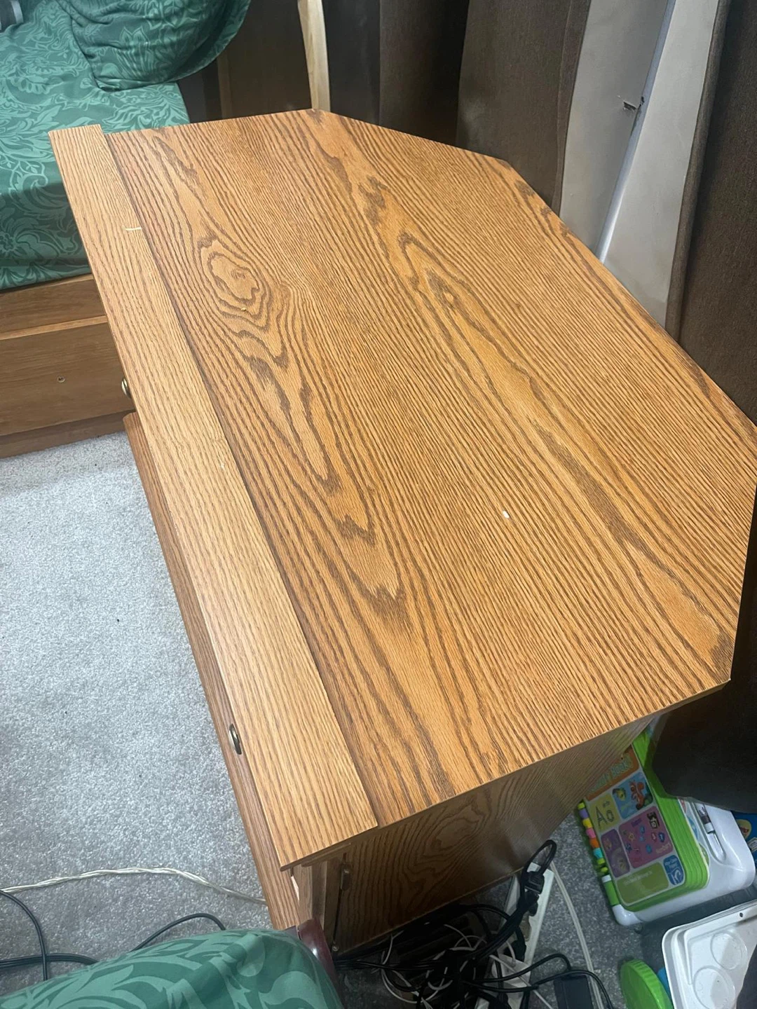 Wood Corner TV Stand - photo 2