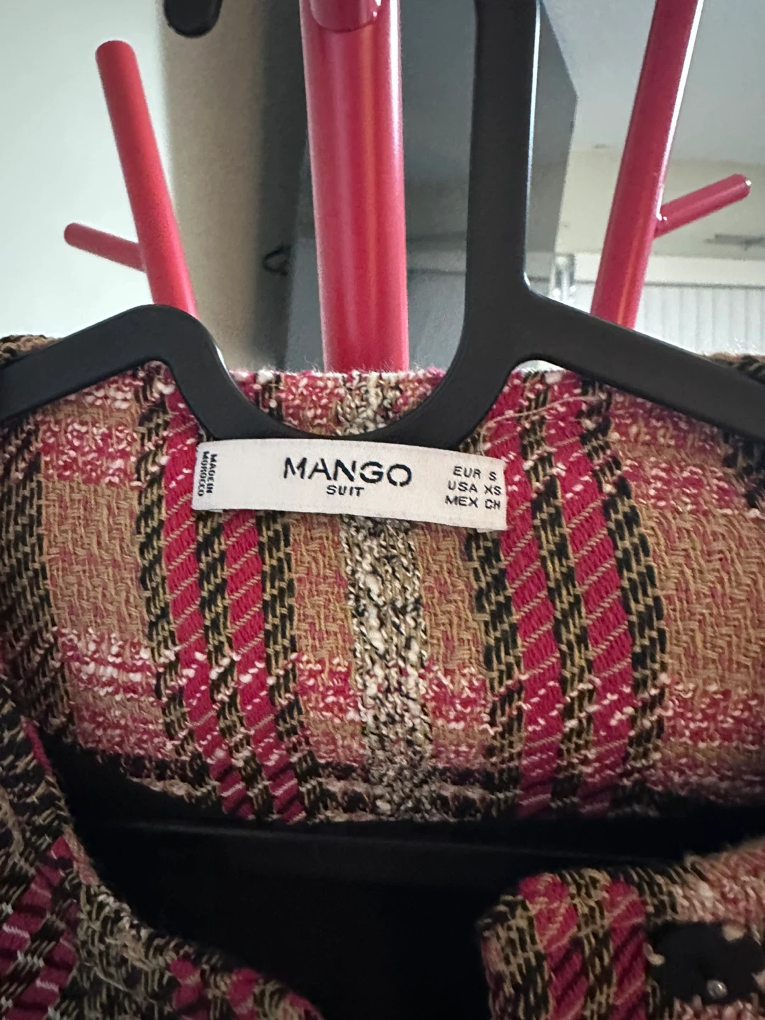 Mango Suit Plaid Jacket - Size S - photo 2