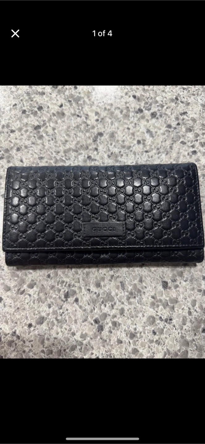 Gucci Black Leather Wallet