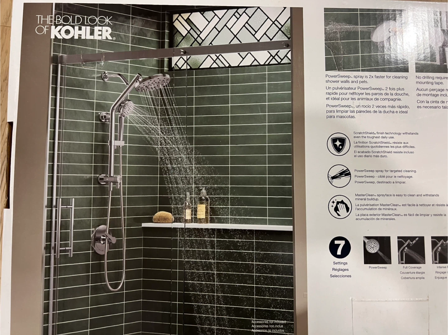 Kohler HydroRail 3-in-1 Multifunction Shower Column Kit - Chrome - photo 2