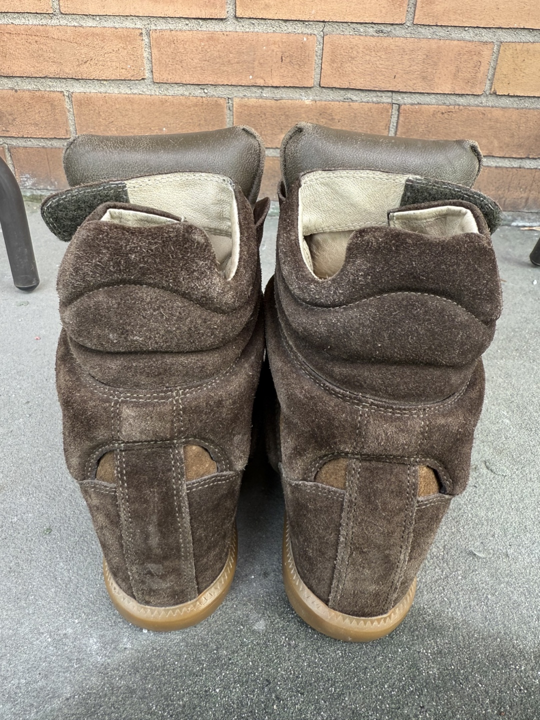 Isabel Marant Brown Suede Wedge Sneakers - photo 5